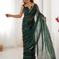 Gorgeous Beads Work Chiffon Saree With Blouse