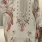 Floral Printed Mandarin Collar A-Line Kurta With Palazzos