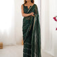 Gorgeous Beads Work Chiffon Saree With Blouse