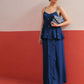 Women Embroidered Strappy Top With Dhoti Skirt