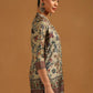 Mandarin Collar Printed Ethnic Tunic