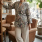 Ethnic Motifs Printed V-Neck Pure Cotton Kurti