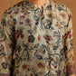 Mandarin Collar Printed Ethnic Tunic