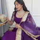 Embroidered Silk Georgette Lehenga & Pure Georgette Blouse With Organza Dupatta