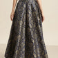 Jacquard Floral Anarkali Skirt