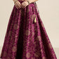 Jacquard Floral Anarkali Skirt