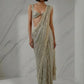 Ready To Wear Premium Luxe Sequin Infused Saree with Designer Unstitched Blouse