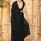 Embellished Sequinned Satin Heavy Work Saree with Embellished Border