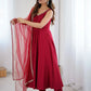 Chanderi Silk Lace Work Festive Wear Anarkali Suit