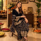 Women Ethnic Motifs Embroidered Regular Velvet Kurta with Farshi & With Dupatta