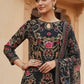 Women Ethnic Motifs Printed Silk Crepe Kurta with Sharara & With Dupatta