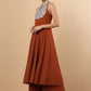 Women Ethnic Motifs Embroidered Panelled Silk Georgette Kurta with Palazzos
