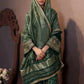 Women Ethnic Motifs Embroidered Regular Velvet Kurta with Farshi & With Dupatta