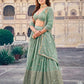 Stunning Georgette Sequins Embroidered Ethnic Event Lehenga Choli