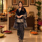 Women Ethnic Motifs Embroidered Regular Velvet Kurta with Farshi & With Dupatta