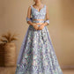 Pastels Embroidered Net Designer Lehenga Choli With Dupatta