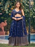 Stunning Georgette Sequins Embroidered Ethnic Event Lehenga Choli