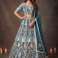 Sequins Net Engagement wear Lehenga Choli with Dupatta- Wine & Navy