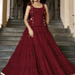 Mirror Work Chiffon Navratri Wear Crop Top Lehenga