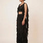 Embellished Indo-Western Women Crop Top Skirt Set