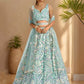 Pastels Embroidered Net Designer Lehenga Choli With Dupatta