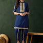 Embellished Mirror Work Roman Silk Tunic With Dhoti Pant