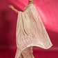 Stunning Ivory Sequins Georgette Designer Saree With Blouse