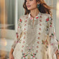 Floral Printed Mandarin Collar A-Line Kurta With Palazzos