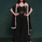 Black Georgette Party Wear Long Suit With Dupatta
