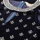 Halter Neck Printed Embroidered Culotte Jumpsuit with Belt