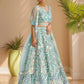 Pastels Embroidered Net Designer Lehenga Choli With Dupatta