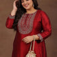 Women Embroidered Thread Work Kurta