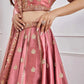 Gorgeous Pink Sequins Art Silk Designer Lehenga Choli With Dupatta