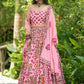 Baby Pink Printed Ready to Wear Lehenga & Blouse With Dupatta
