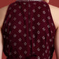 Halter Neck Printed Embroidered Culotte Jumpsuit with Belt