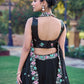Graceful Black Embroidered Organza Party Wear Lehenga Choli