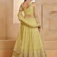 Pastel Sequins Net Embroidered Wedding Wear Lehenga Choli With Dupatta