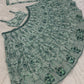 Terrific Sea Green Sequins Georgette Sangeet Wear Lehenga With Blouse
