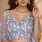 Pastels Embroidered Net Designer Lehenga Choli With Dupatta