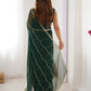 Gorgeous Beads Work Chiffon Saree With Blouse
