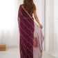Gorgeous Beads Work Chiffon Saree With Blouse