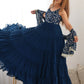 Embroidered Georgette Anarkali Gown With Dupatta