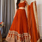 Embroidered Silk Georgette Lehenga & Pure Georgette Blouse With Organza Dupatta