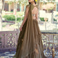 Charming Brown Sequins Georgette Sangeet Wear Lehenga Choli
