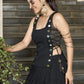 Mirror Work Chiffon Navratri Wear Crop Top Lehenga