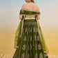 Dazzling Green Sequins Mehendi Wear Lehenga Choli With Dupatta
