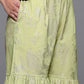 Floral Printed Gotta Patti Pure Cotton Kurti with Sharara & With Dupatta