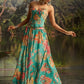 Superb Mint Blue Digital Printed Georgette Designer Lehenga With Corset Choli