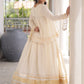 Green Gota-Laced Navratri Wear Lehenga With Peplum Top