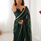 Gorgeous Beads Work Chiffon Saree With Blouse